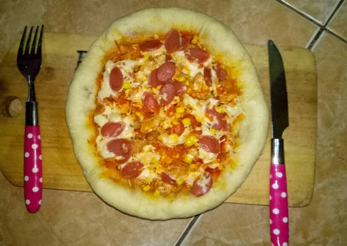 Cara Gampang Menyiapkan Pizza sederhana ala rumahan, Enak Banget