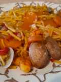 Fideos con almejas