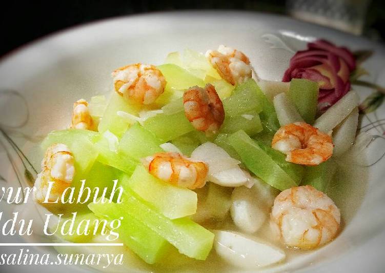 Resep Sayur Labuh Kaldu Udang yang sempurna
