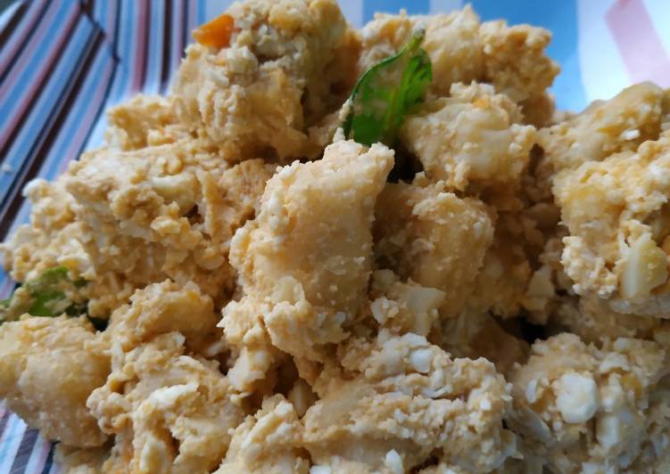 Resep Tahu krispi salted egg, Menggugah Selera