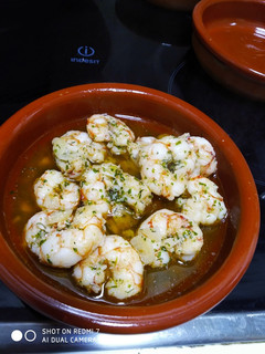 Una foto de Gambón al ajillo con un toque de eneldo 😋