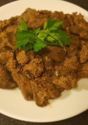 صورة لوصفة كبدة الدجاج بأبسط طريقه