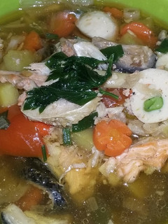 Foto resep Soup tulang salmon