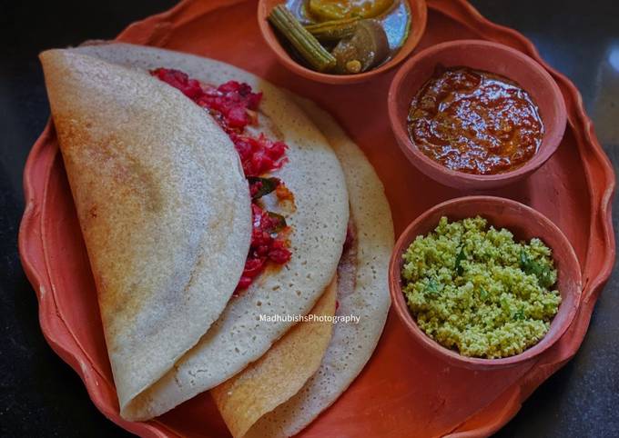 Mysore style Masala Dosa