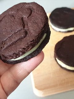 Une photo de Biscuits healthy fourrés type oréo