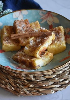 A picture of Air Fryer Baked Milk Dessert.