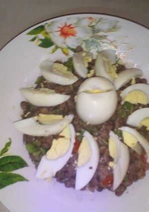 صورة لوصفة سلاطة عدس 😋😋