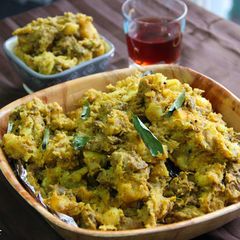 A picture of Kappa Biriyani-Tapioca/Cassava Biriyani.