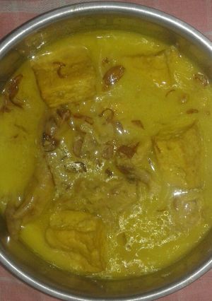 Foto resep Opor ayam tahu bumbu kuning
