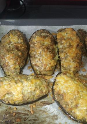 Una foto de Berenjenas rellenas