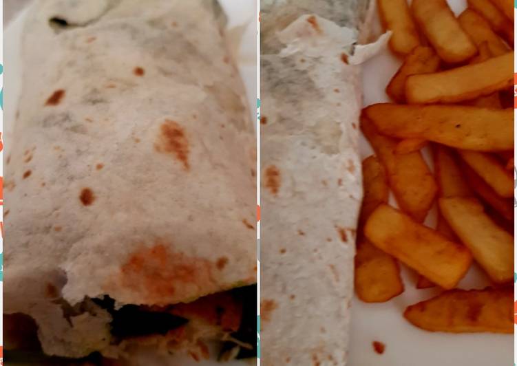 How to Prepare Any-night-of-the-week My Marinated Chicken Strips in a wrap Red Hot Sauce