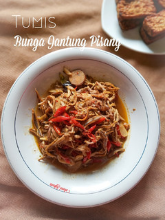 Foto resep Tumis bunga jantung pisang