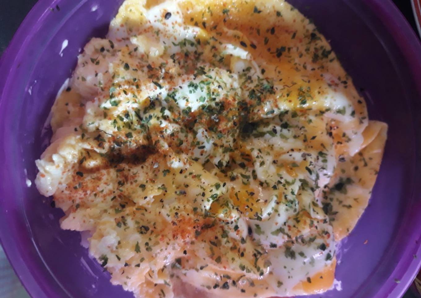 Duplikasi Omu Egg Mayo Sausage ala Mangkok ku