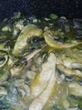 Scaloppine di pollo ai funghi champignon