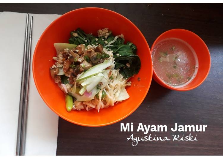 Resep Mi Ayam Jamur (complete version) yang Lezat Sekali