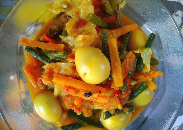 Cara mudah meracik 120) Garang Asam Dengan Sayuran, Bisa Manjain Lidah