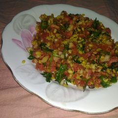 A picture of Carrot and yellow moong dal salad.