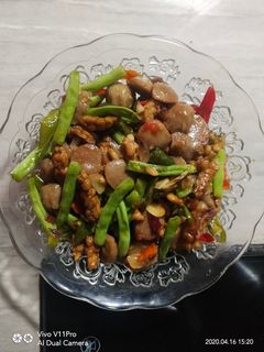 Foto resep Tumis buncis, baso, tempe
