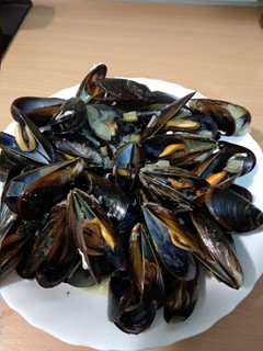 Una foto de Mejillones a la mandarina
