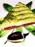 ☆Tarte Thé Matcha Framboise et Chocolat☆