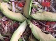 Una foto de salpicón de carne