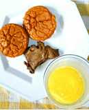Keto Oven Baked Moi-Moi and a Piece of Grilled Chicken