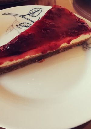 Φωτογραφία της συνταγής Cheesecake με σπιτική μαρμελάδα φράουλα 🍓🍓🍓