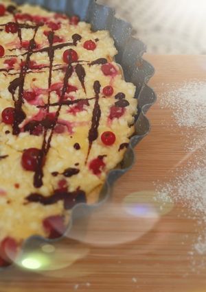 Túrós-ribizlis pite recept fotója