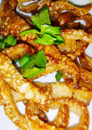 รูปของ หนังหมูเส้นกรอบ Air Fryer