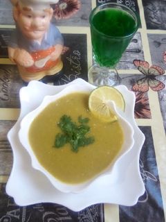 صورة لوصفة حساء البازلاء الجافة 😋😋😋