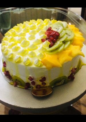 A picture of Eggless fruit cake.