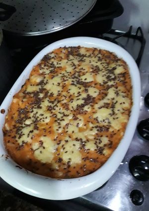 Una foto de Pastel de diversos zapallos
