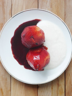 Foto de Peras caramelizadas com vinho do Porto