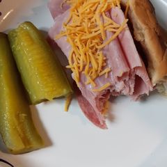 A picture of Salami and Ham Roll.