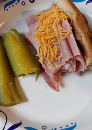 A picture of Salami and Ham Roll.