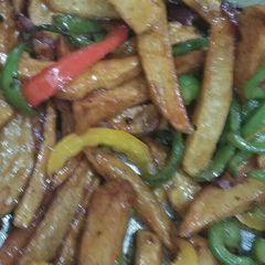 A picture of Honey chilli potato.