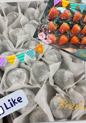 草莓大福（簡易版） 的食譜成品照片