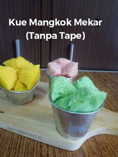 Foto resep Kue Mangkok Mekar (Tanpa Tape)