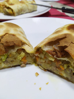 Una foto de Rollos de verdura y carne