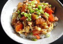 Tuna, Tomato & Egg Rice Bowl
