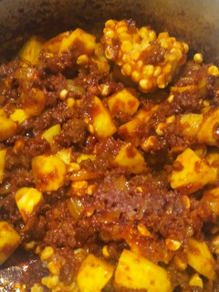 عکسی از دستور خورشت گوشت چرخ شده