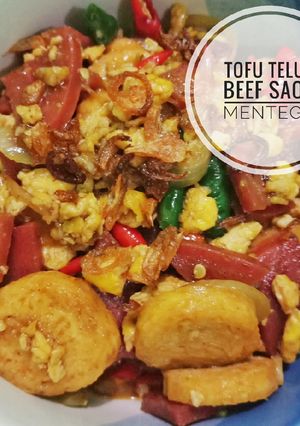 Foto resep Tofu Telur Beef Saos Mentega