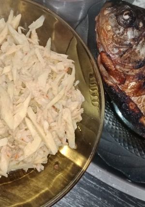 Foto resep Ikan bakar bawal + sambal mangga muda