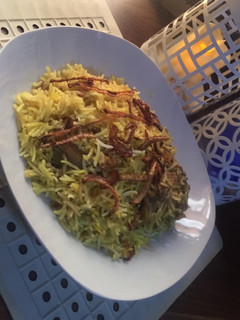 A picture of Chicken Biryani.