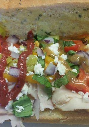 A picture of Greek Turkey Sub.