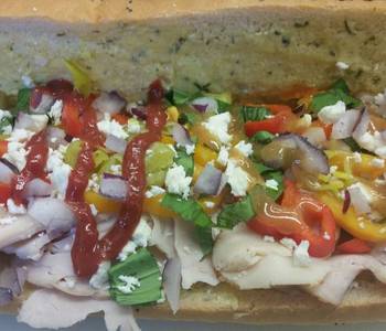 Fresh, Serving Recipe Greek Turkey Sub Delicious