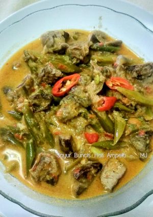 Foto resep Sayur Buncis Hati Ampela Pedas