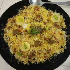 Tawa Kofta Biryani 😋🍲😋(with left overs) A picture of Tawa Kofta Biryani 😋🍲😋(with left overs).