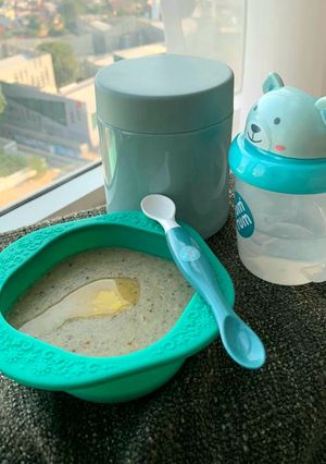 Foto resep Bubur Ati Ayam cah Brokoli (MPASI 6+)