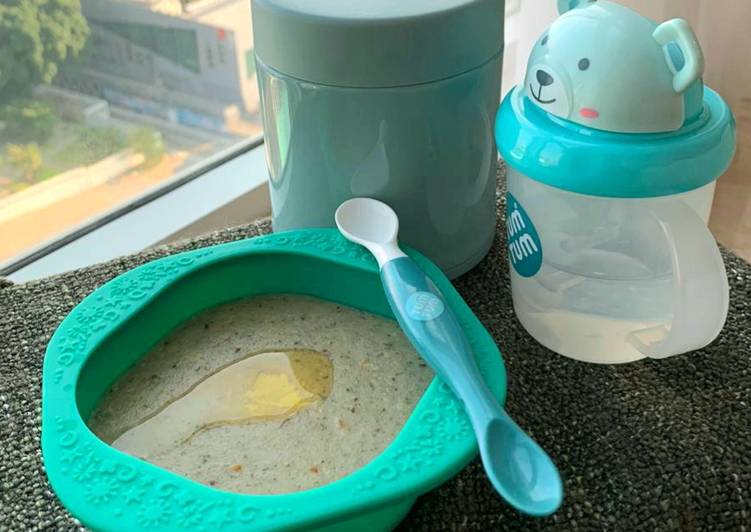 Resep Bubur Ati Ayam cah Brokoli (MPASI 6+), Enak